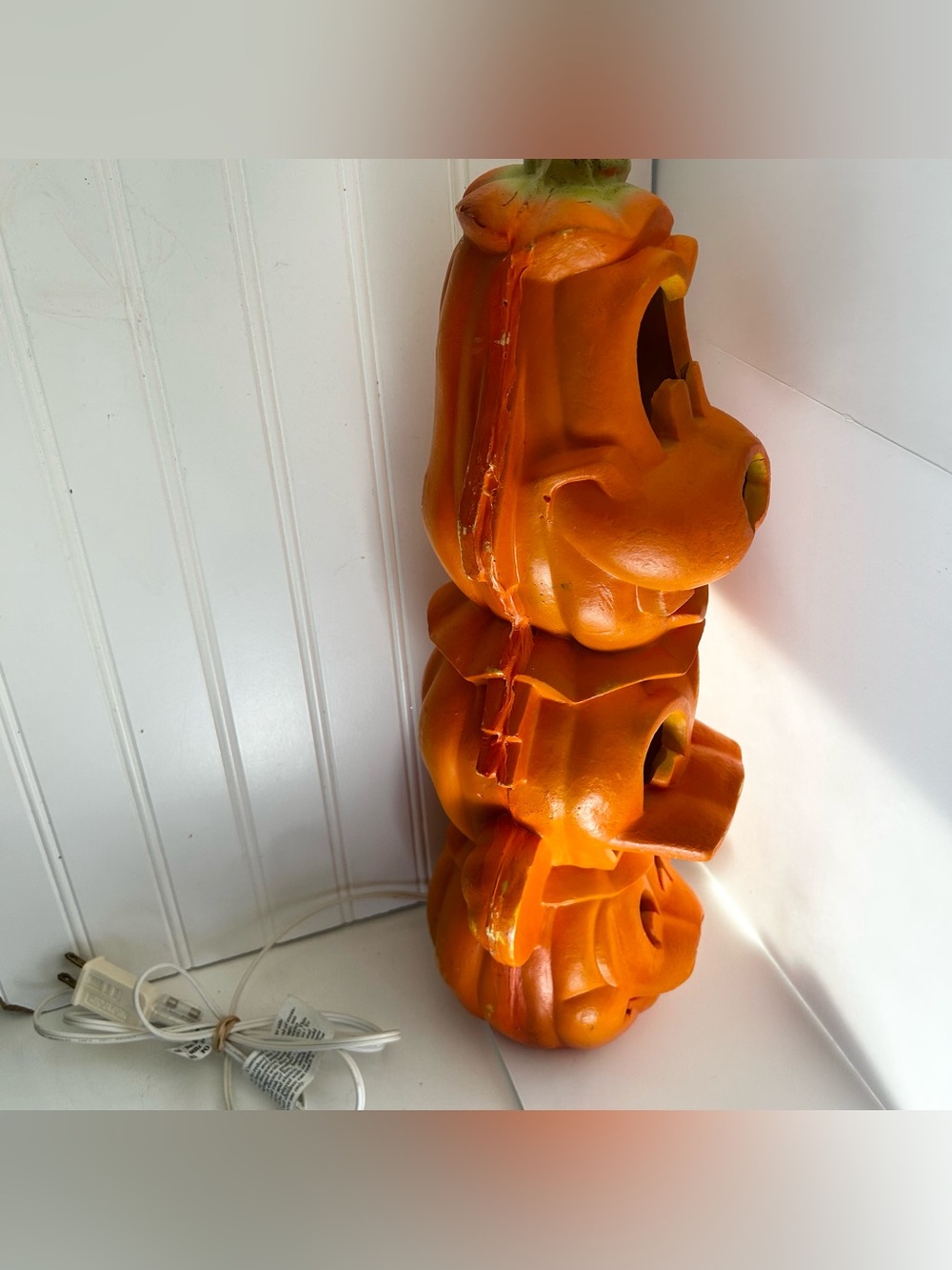 Trendmasters Disney Light Foam Pumpkin Stack 1998 Mickey Donald Goofy Halloween - Picture 4 of 16